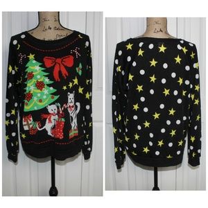 Holiday Cat sweater